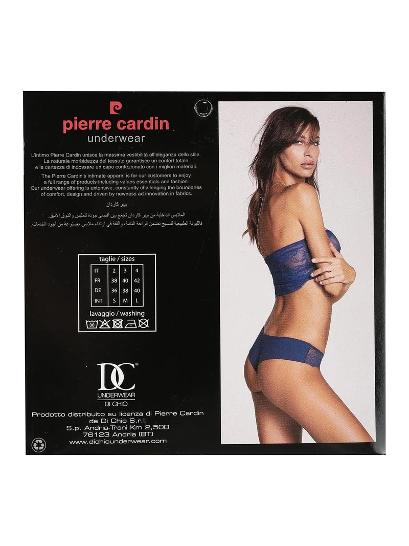 Brasiliana donna misto cotone con pizzo - panna