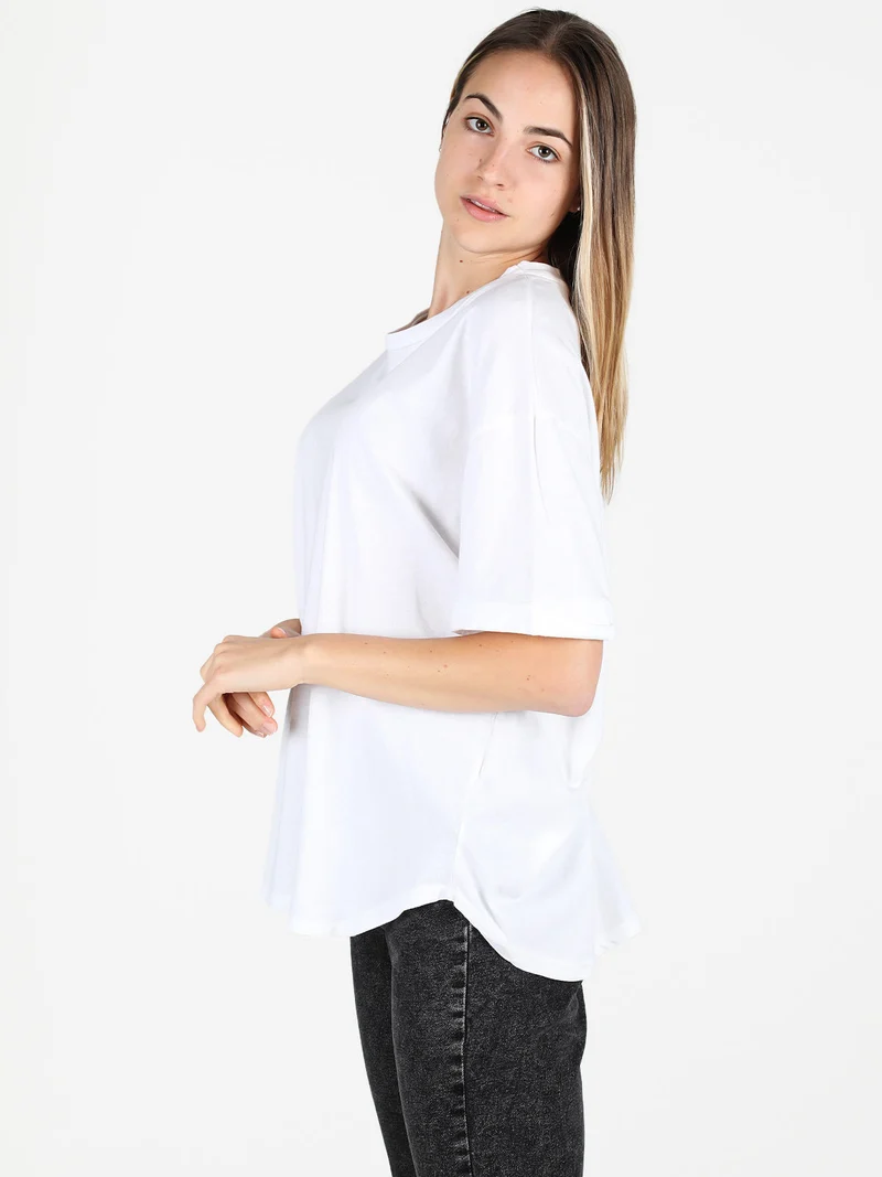 Maxi t-shirt donna oversize - bianco