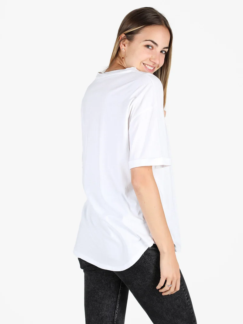 Maxi t-shirt donna oversize - bianco