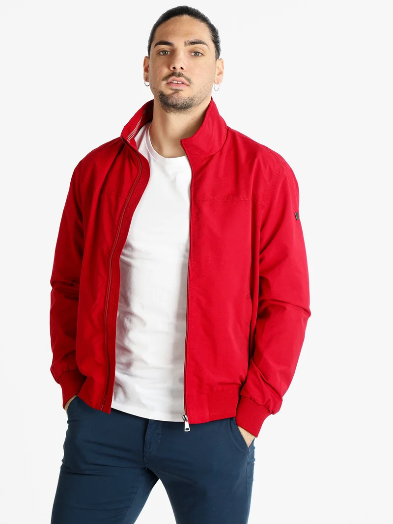 Giacca a vento da uomo - rosso