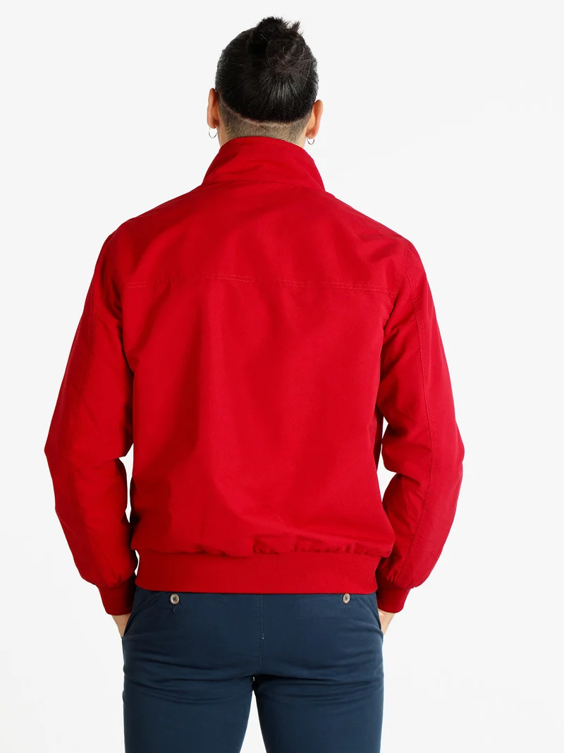 Giacca a vento da uomo - rosso