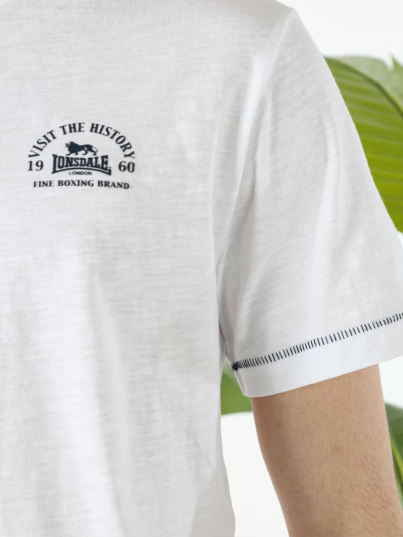 T-shirt da uomo in cotone - bianco