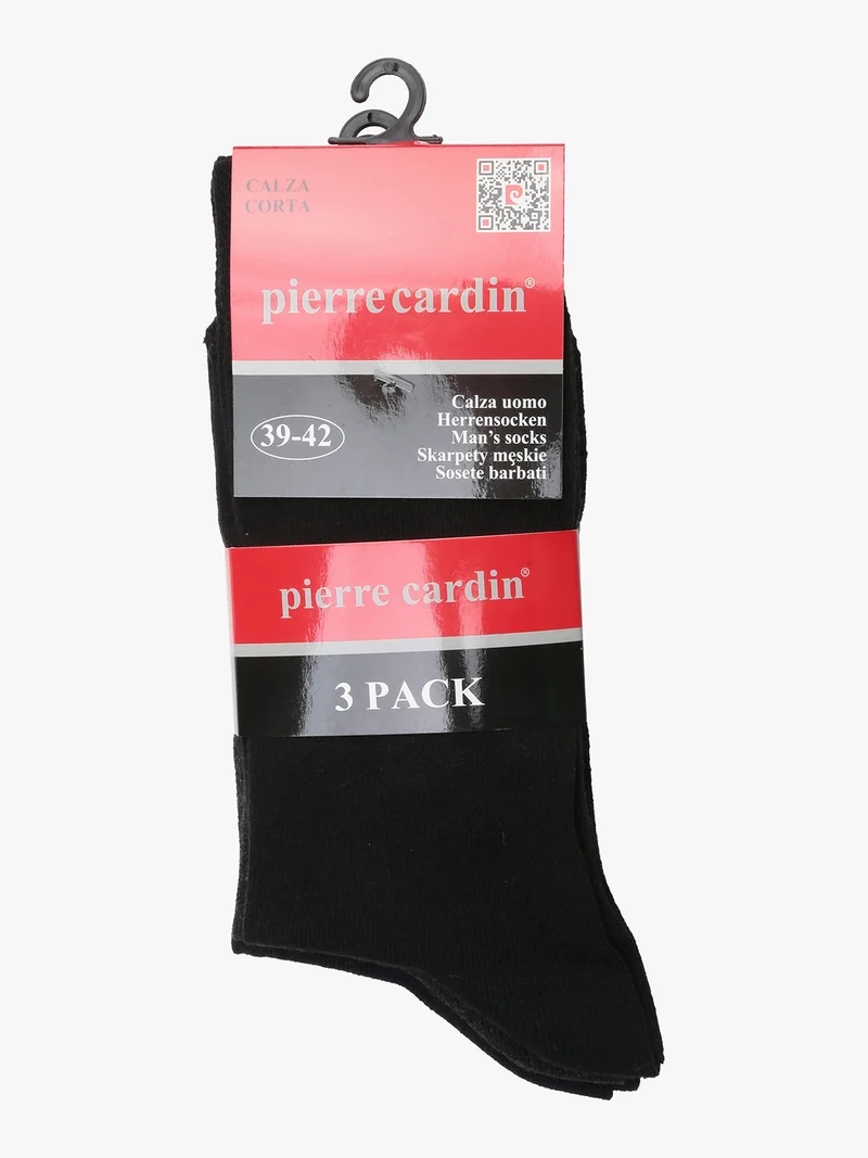 Calze corte uomo tinta unita. Confezione 3 paia - grigio scuro