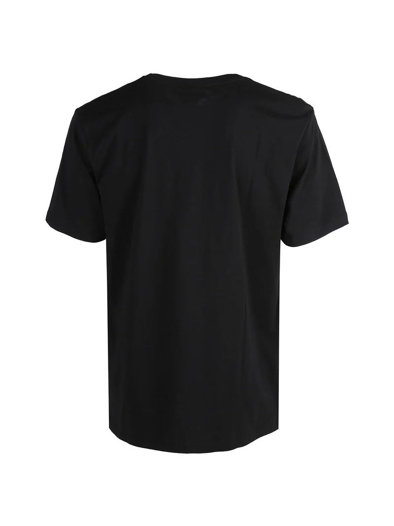 T-shirt da uomo in cotone - nero