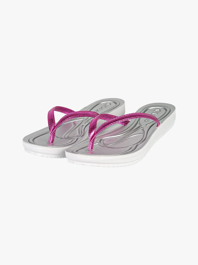Infradito donna colorate in gomma - fucsia