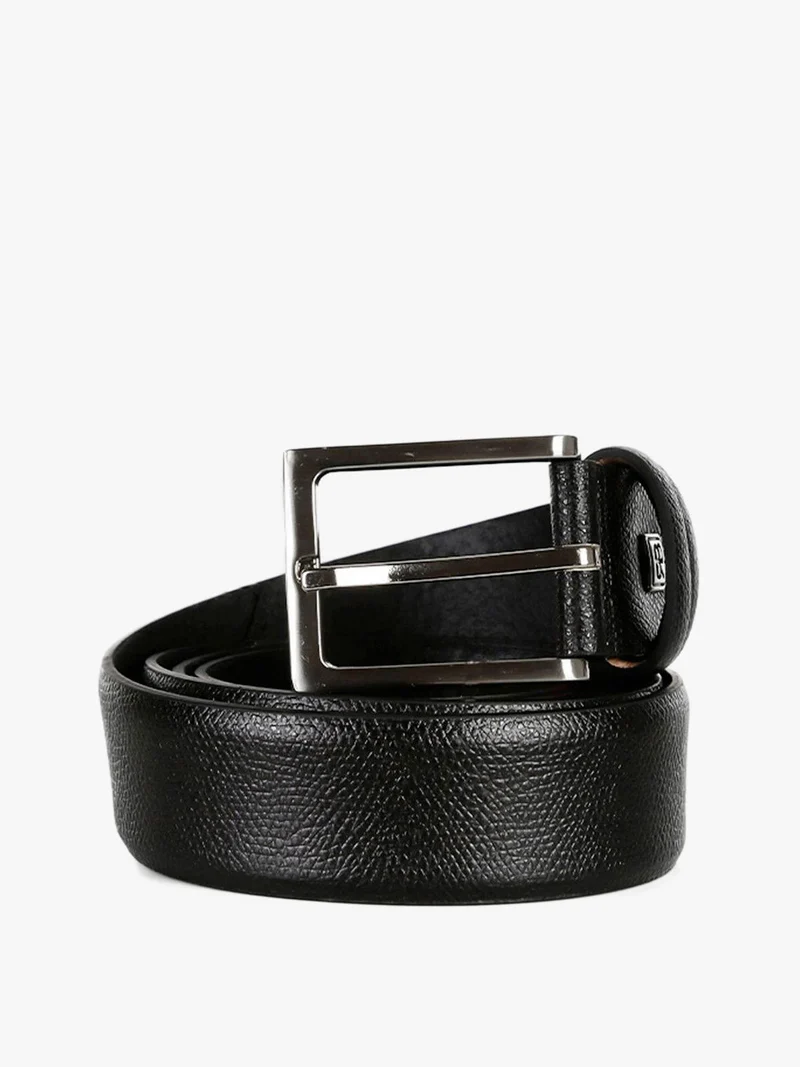 Cintura uomo in pelle - nero