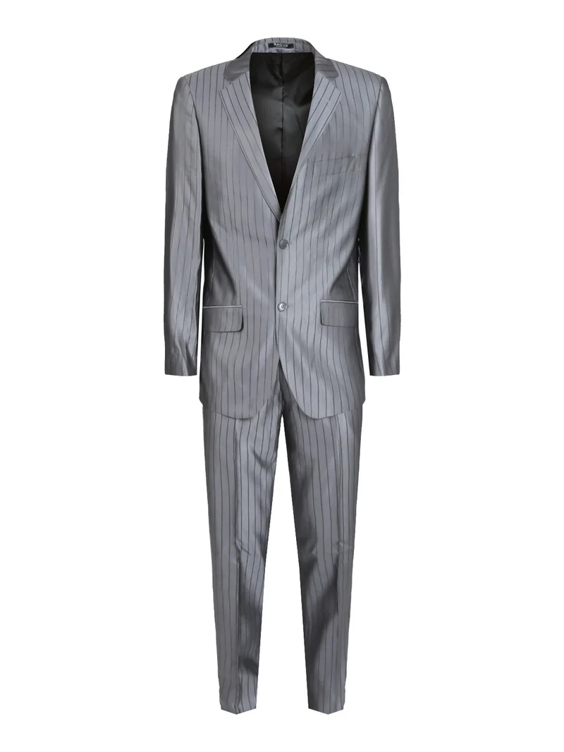 Completo uomo gessato - grigio
