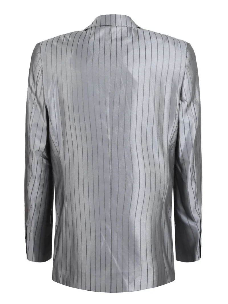 Completo uomo gessato - grigio