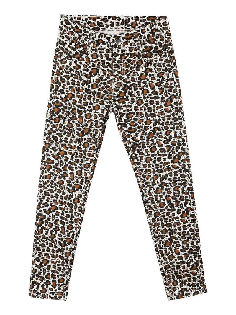 Pantaloni maculati da bambina - multicolore