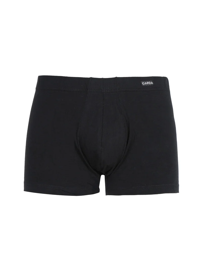 Boxer da uomo in cotone bielastico - nero