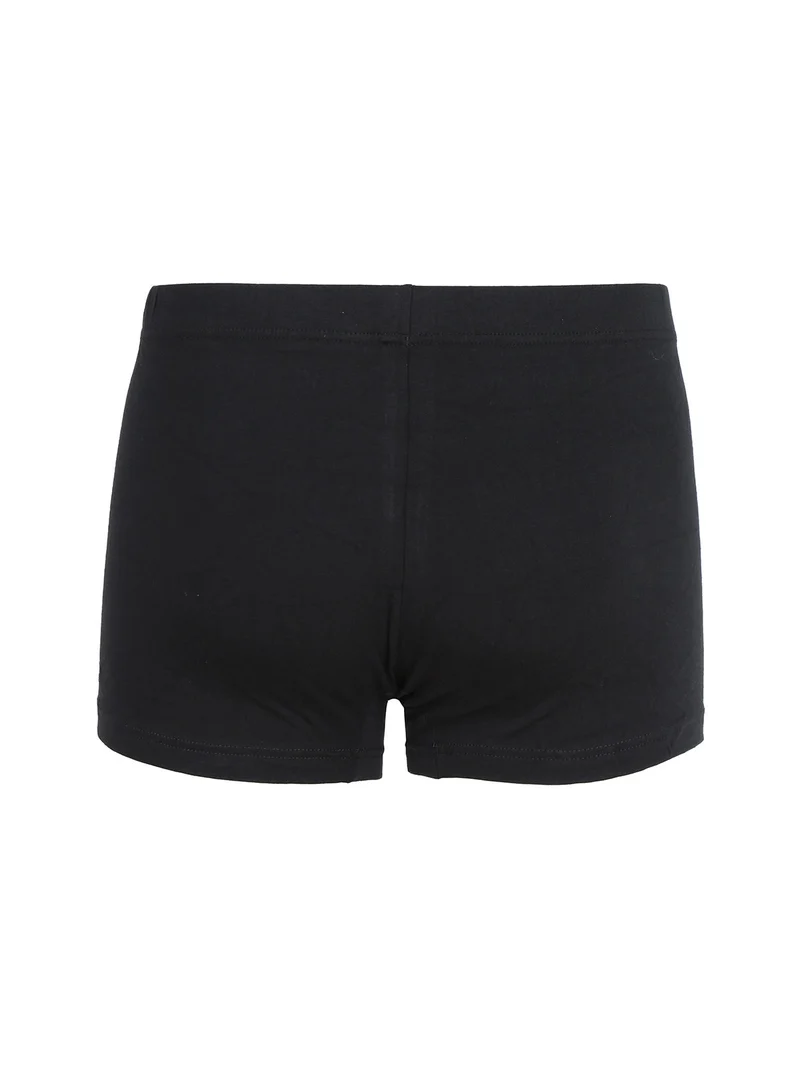 Boxer da uomo in cotone bielastico - nero