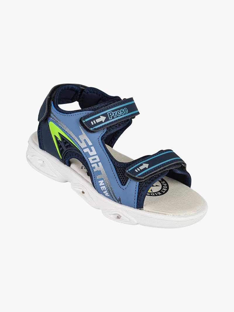 Sandali da ragazzo con luci e strappi - blu scuro