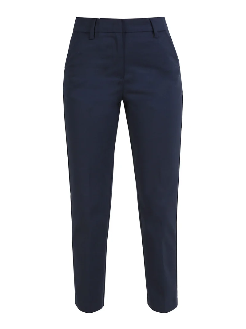 Pantaloni donna slim fit a sigaretta - blu scuro