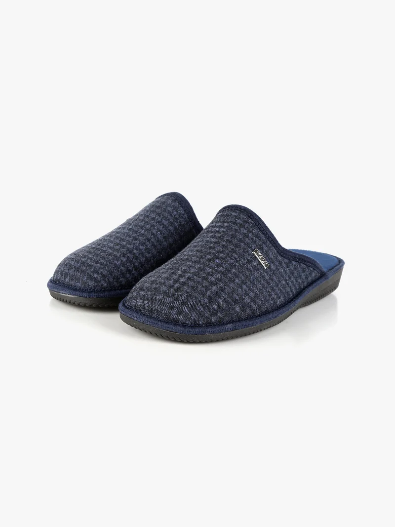 Pantofole uomo in tessuto - blu