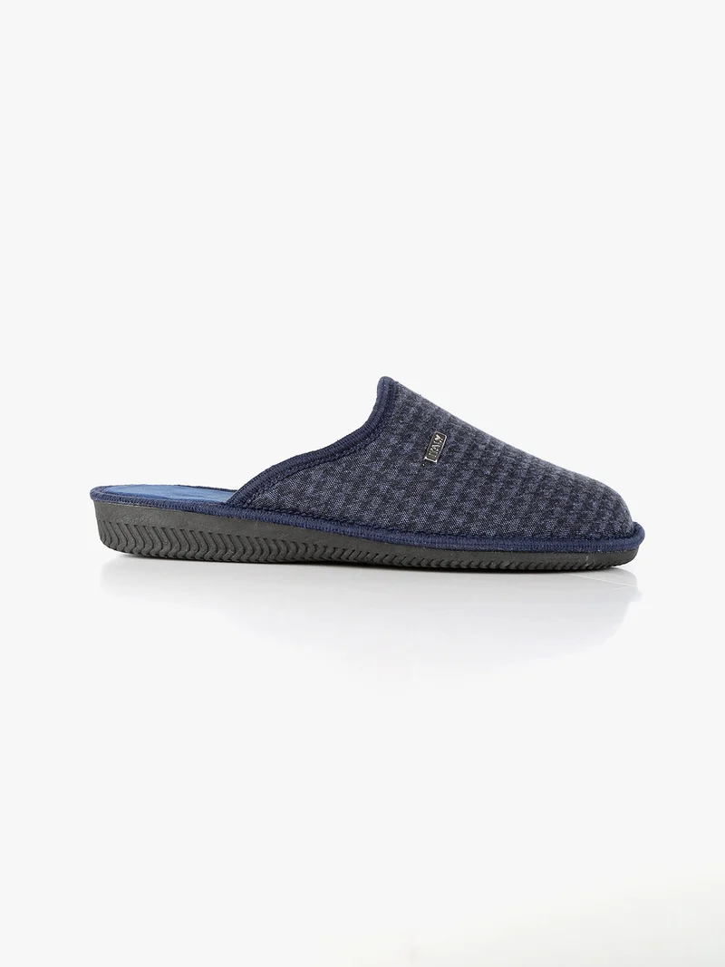 Pantofole uomo in tessuto - blu