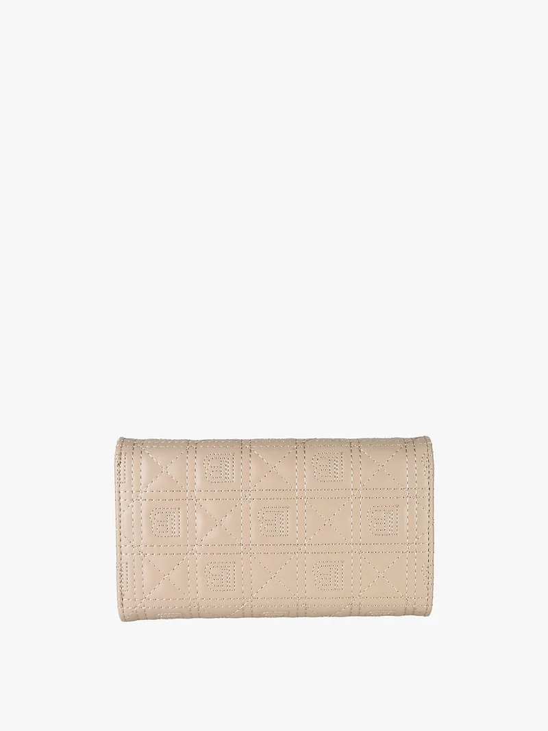 Portafoglio da donna in ecopelle con logo - naturale