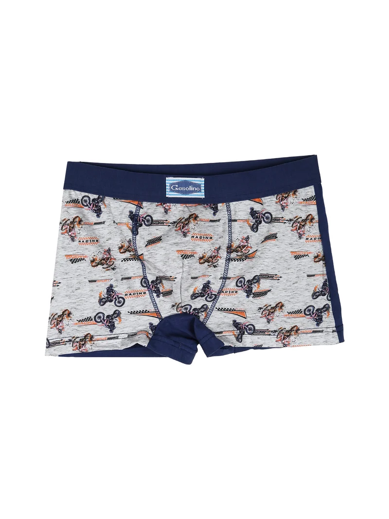 Boxer da bambino in cotone con stampe - jeans