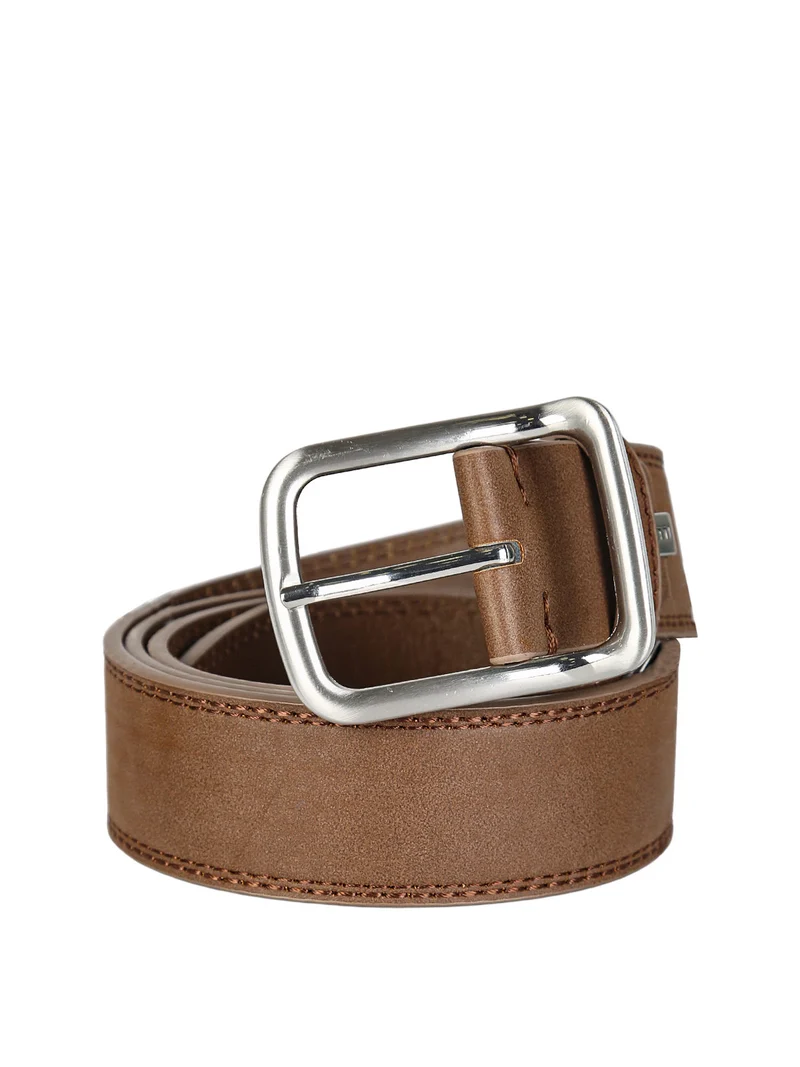Cintura da uomo con fodera in pelle - taupe