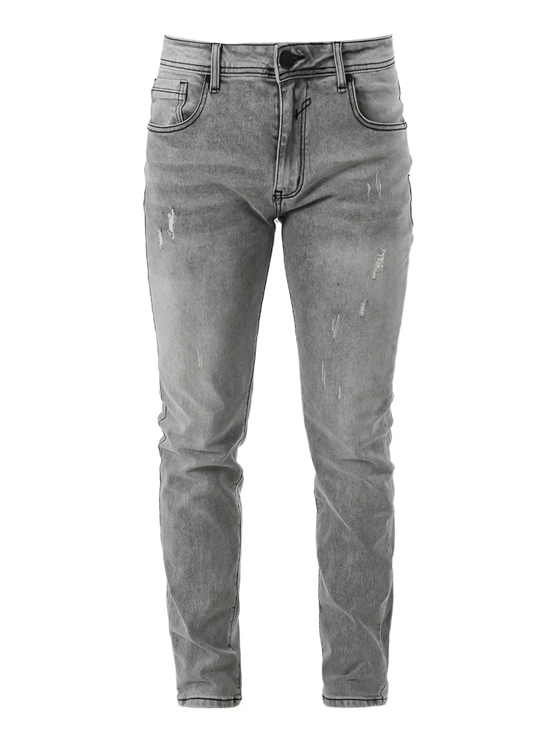 Jeans da uomo slim fit - grigio
