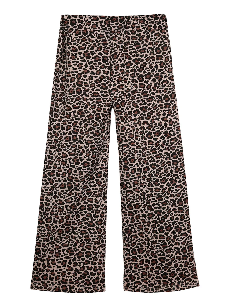Pantaloni da bambina maculati a zampa - fango
