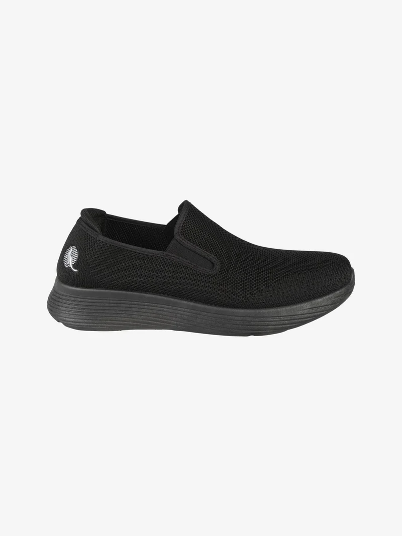 Sneakers uomo slip on in tessuto - nero