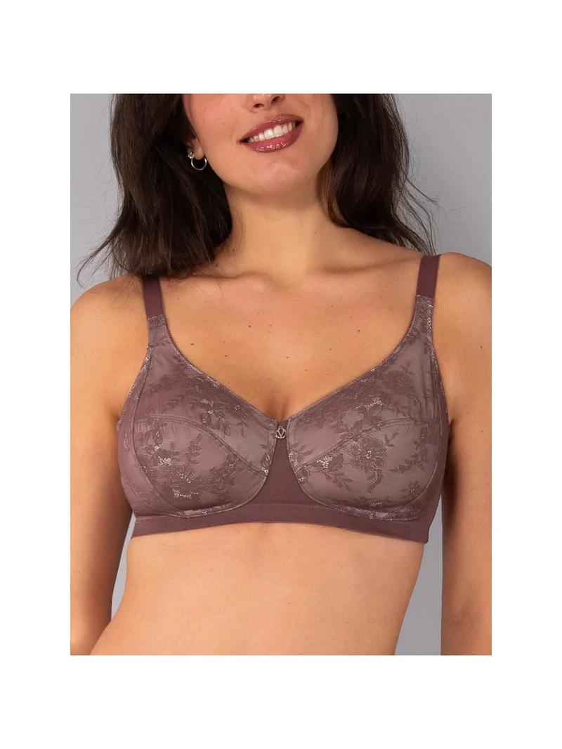 DR10D Reggiseno donna francese senza ferretto coppa D - bordeaux