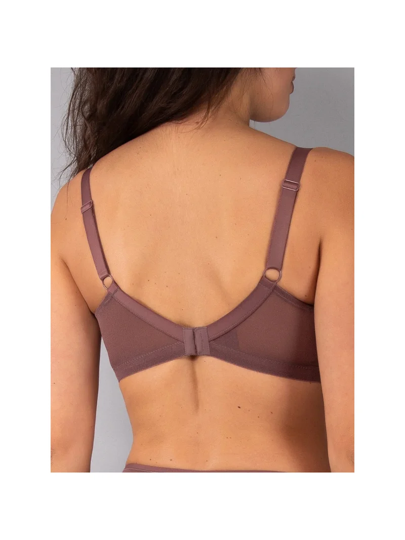 DR10D Reggiseno donna francese senza ferretto coppa D - bordeaux