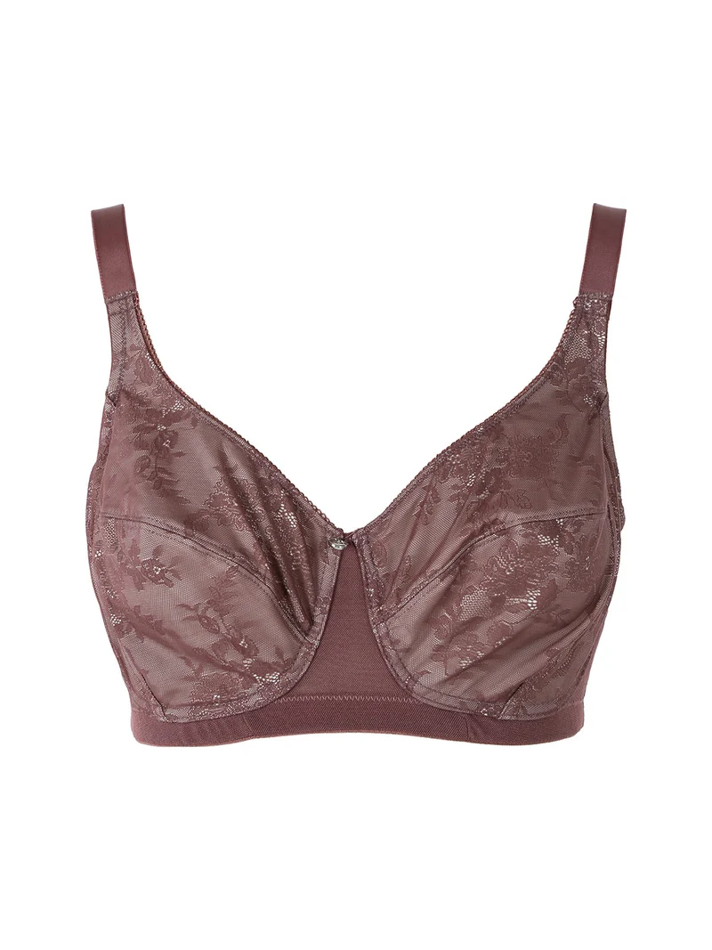 DR10D Reggiseno donna francese senza ferretto coppa D - bordeaux
