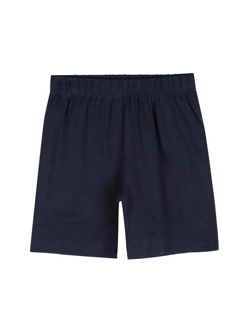 Completo corto da neonato con t-shirt e bermuda - acqua marina