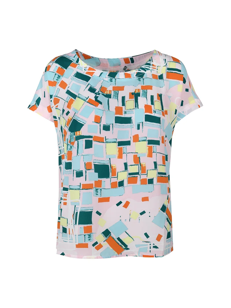 Blusa donna a maniche corte - rosa