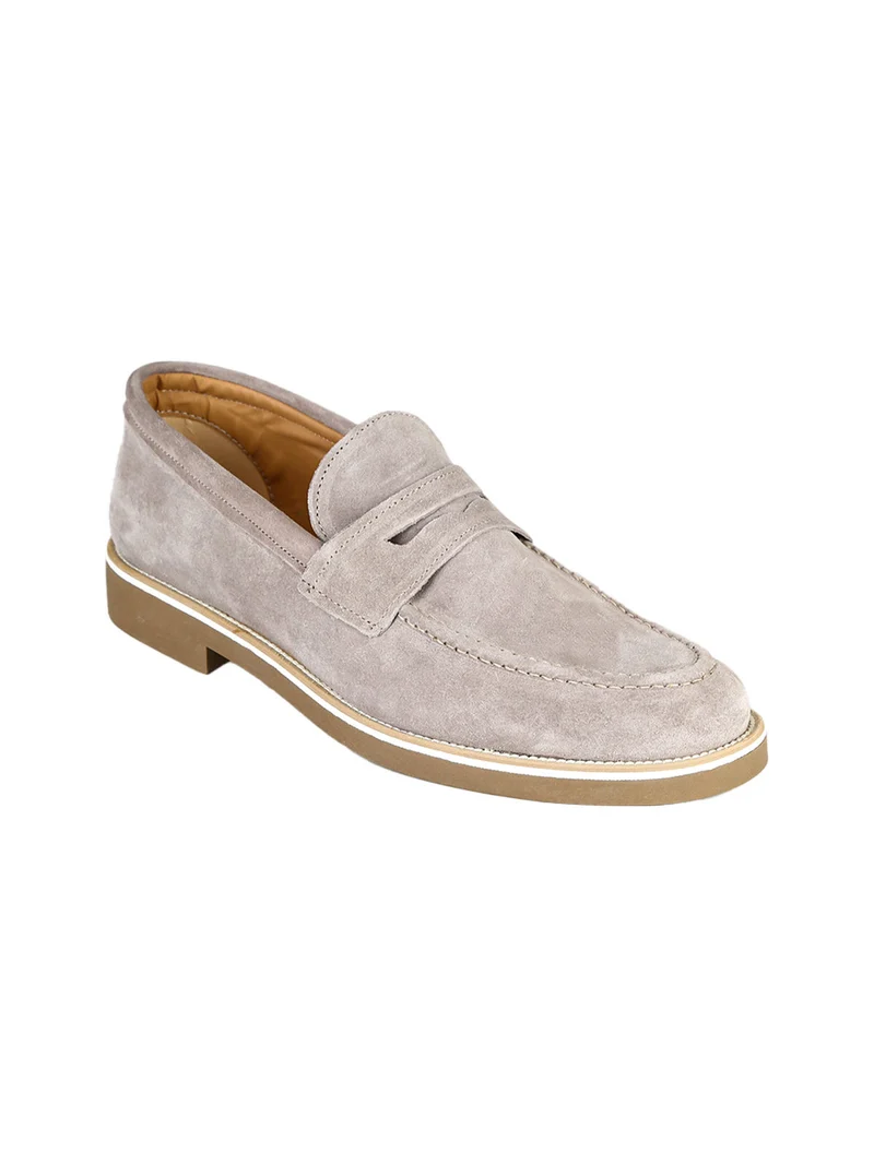 Mocassini da uomo in pelle scamosciata - beige