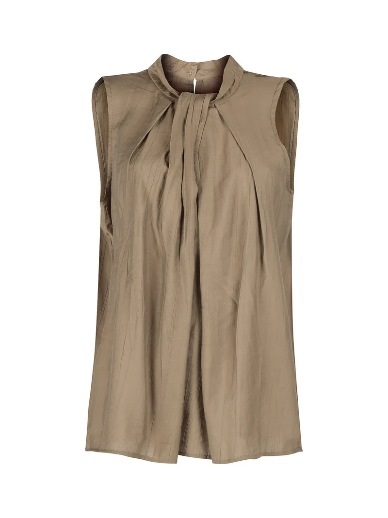 Top donna smanicato oversize - militare