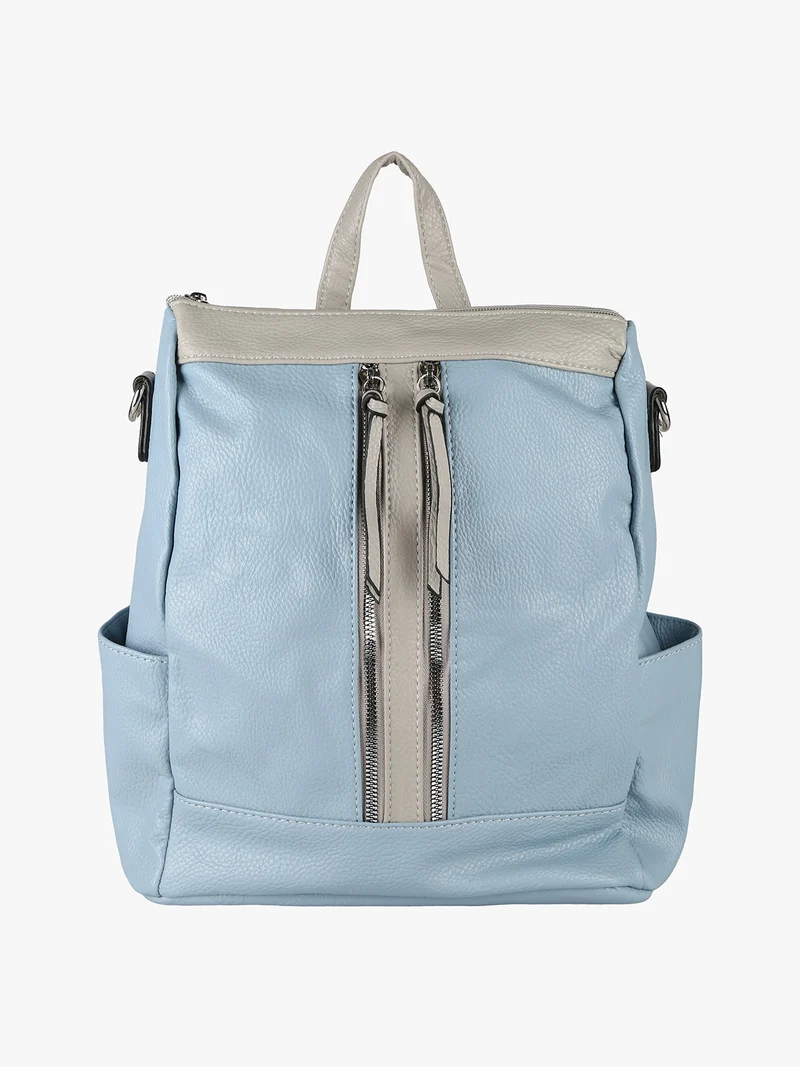 Zaino donna in ecopelle - azzurro