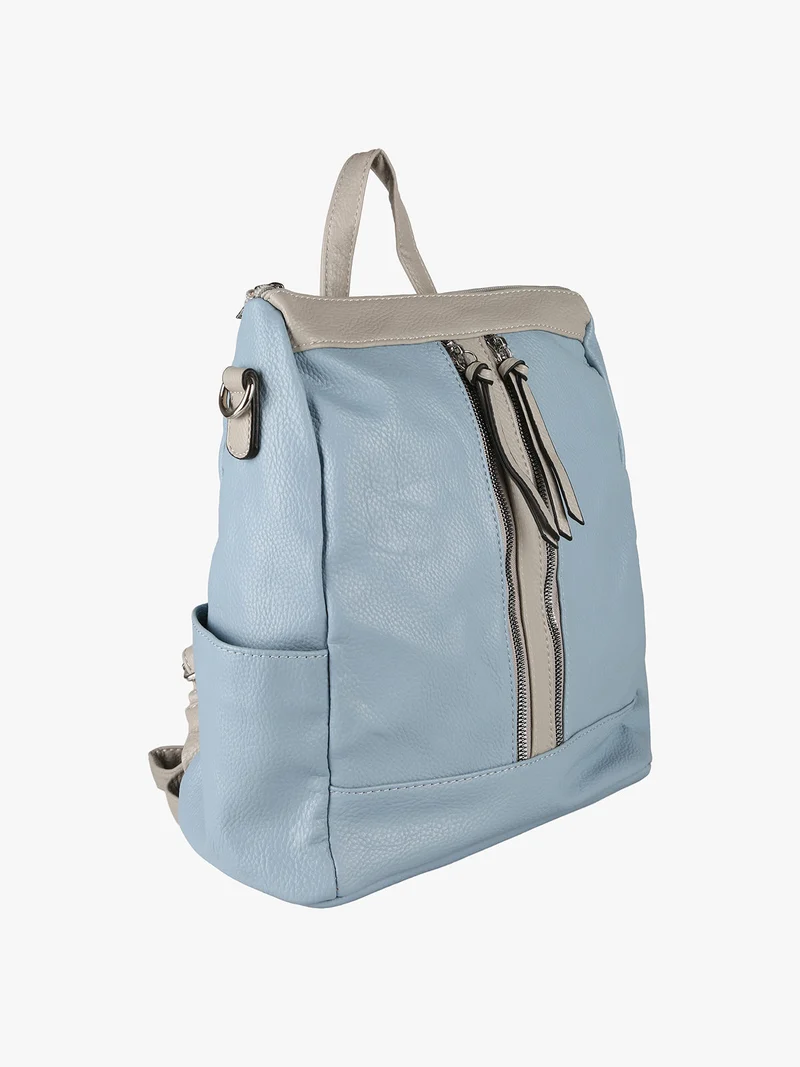 Zaino donna in ecopelle - azzurro