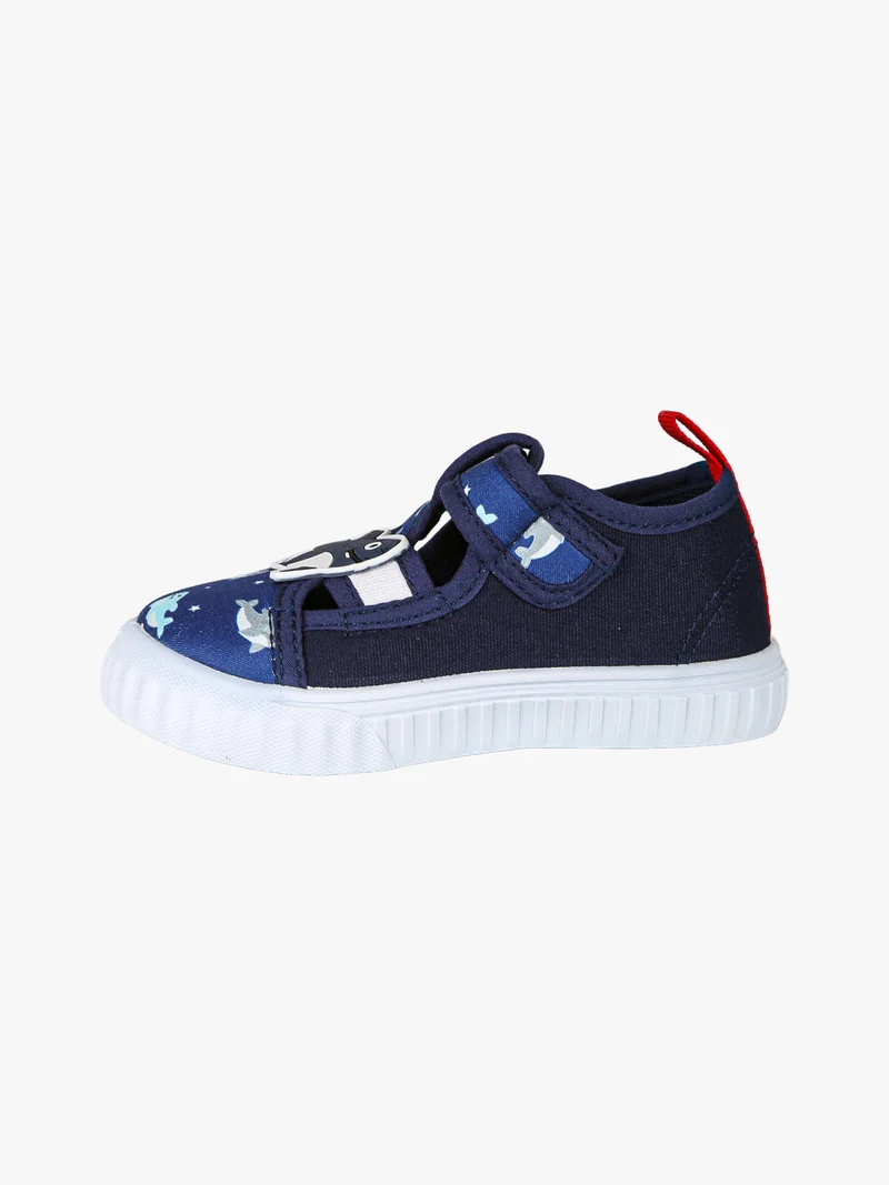 Sandali chiusi da bambino con cinturino a strappo - blu