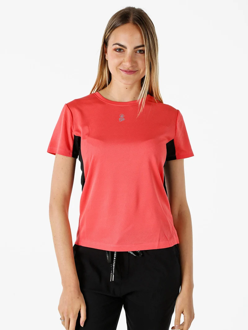 T-shirt sportiva da donna traspirante - arancione