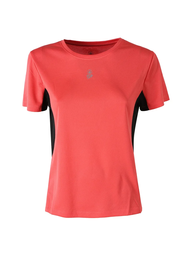 T-shirt sportiva da donna traspirante - arancione