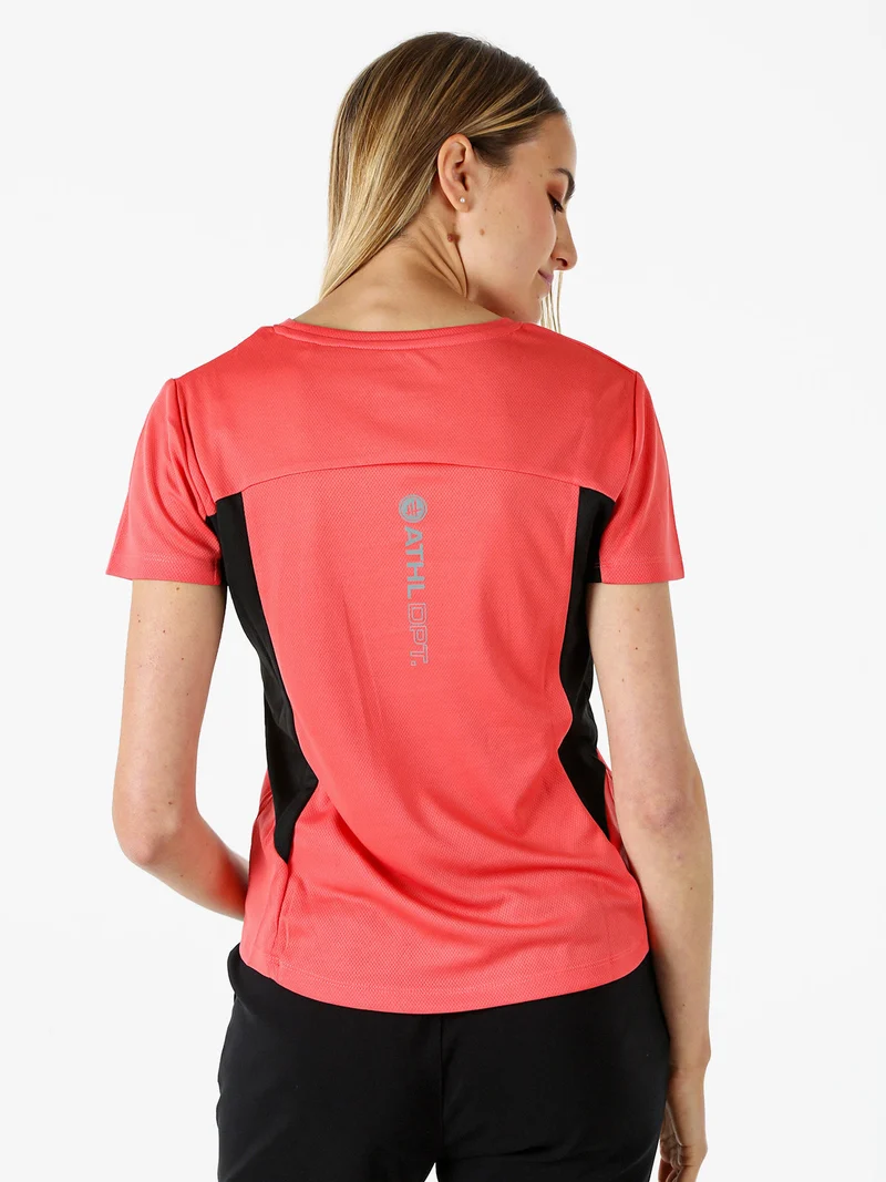T-shirt sportiva da donna traspirante - arancione