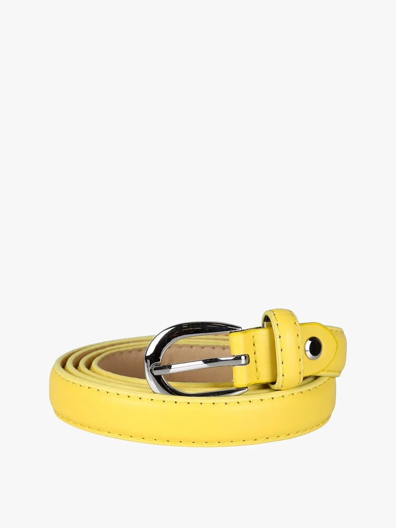 Cintura donna in tinta unita - giallo