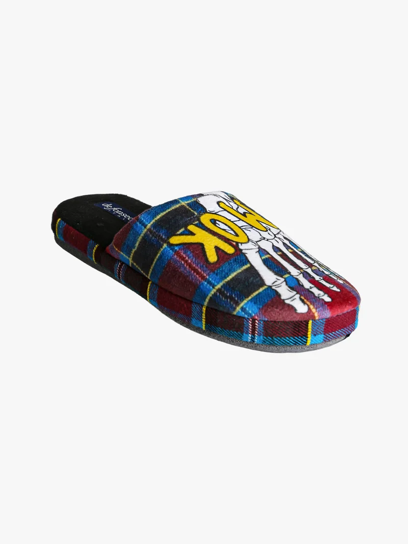 Pantofole donna invernali con stampe - bordeaux
