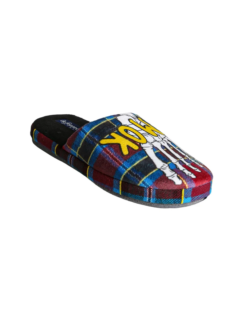 Pantofole donna invernali con stampe - bordeaux