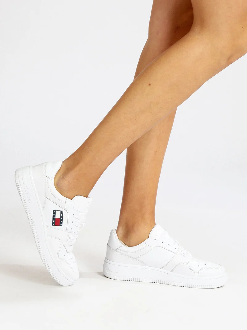 Retro Basket WMN Sneakers in pelle donna - bianco