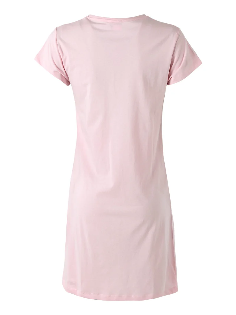 Snoopy camicia da notte in cotone a maniche corte - rosa