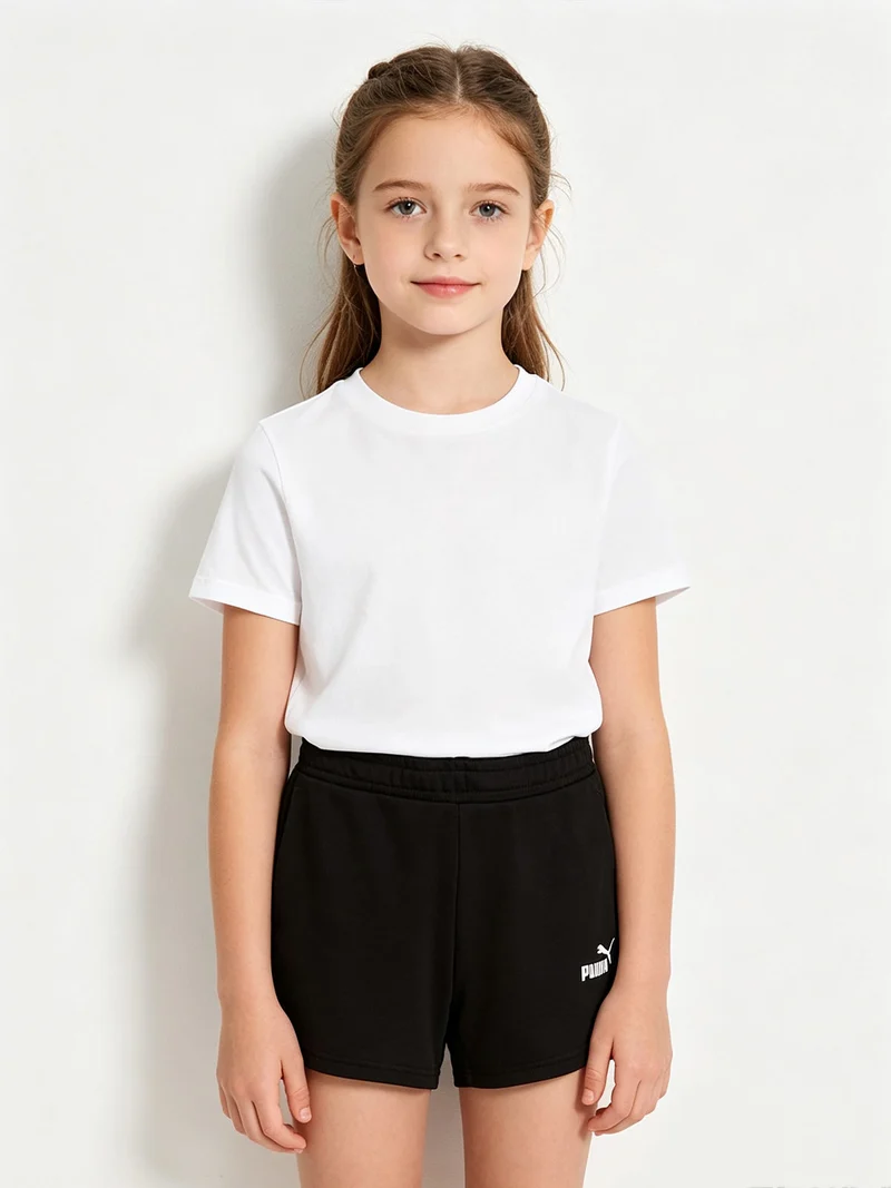 ESS SMALL LOGO Shorts sportivi da ragazza - nero