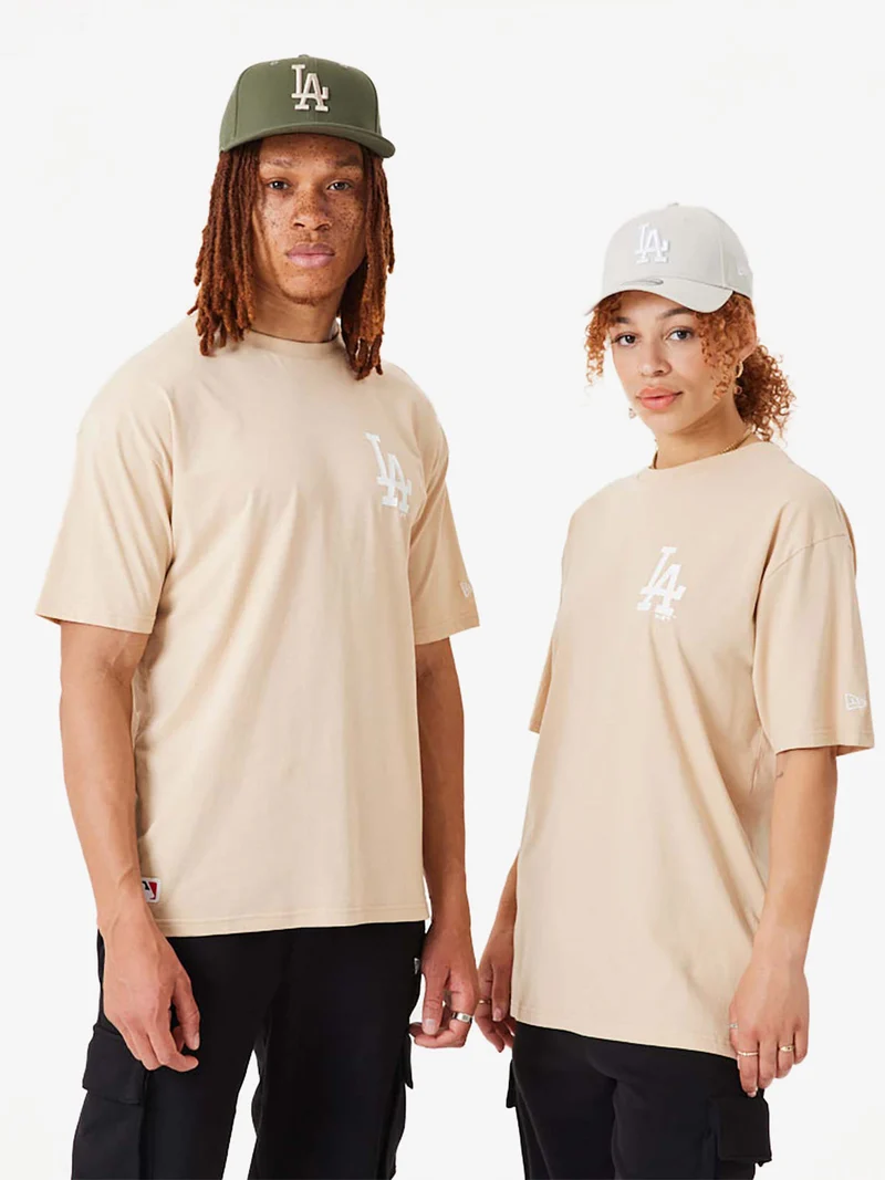 Los Angeles T-shirt unisex manica corta - beige