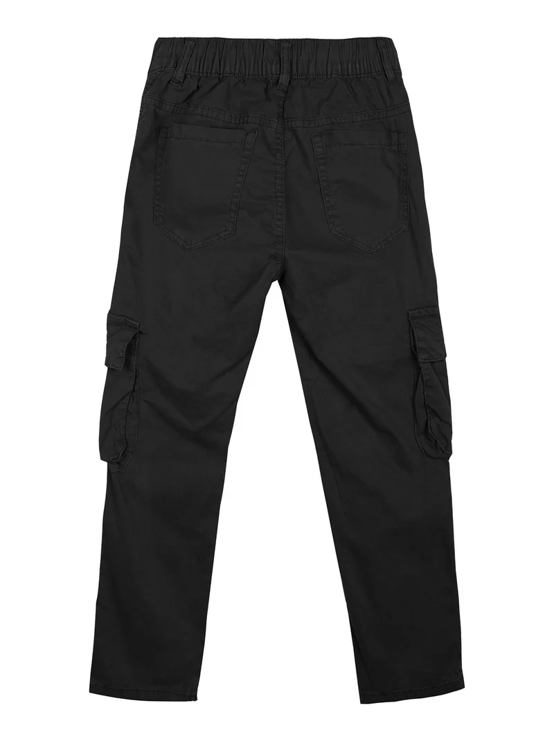 Pantaloni cargo da bambino in cotone - blu scuro