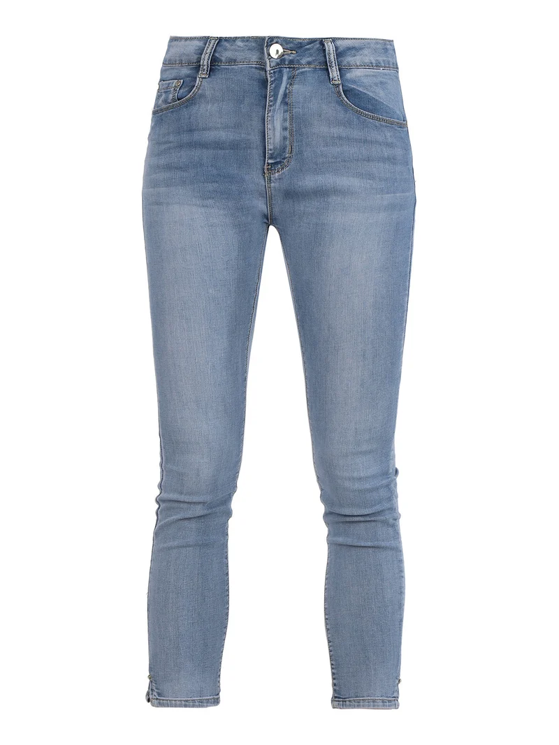 Jeans donna push-up leggero con punto luce sul finale - jeans