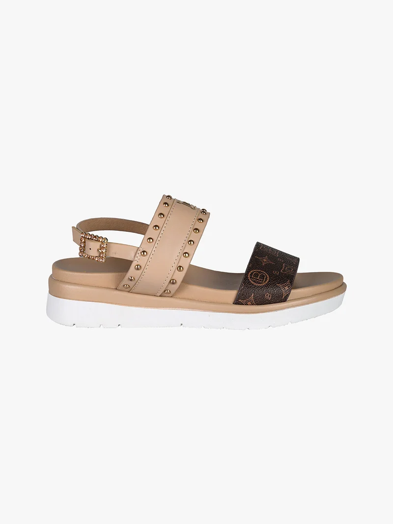 Sandali da donna con zeppa - marrone