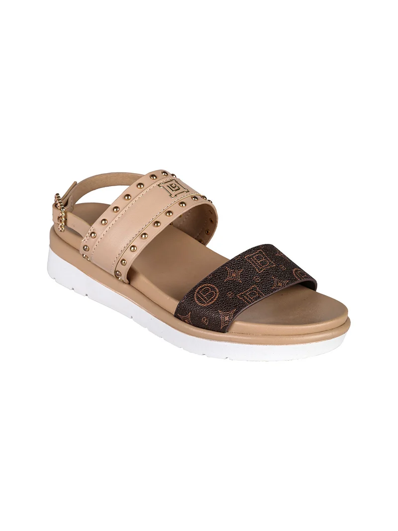 Sandali da donna con zeppa - marrone