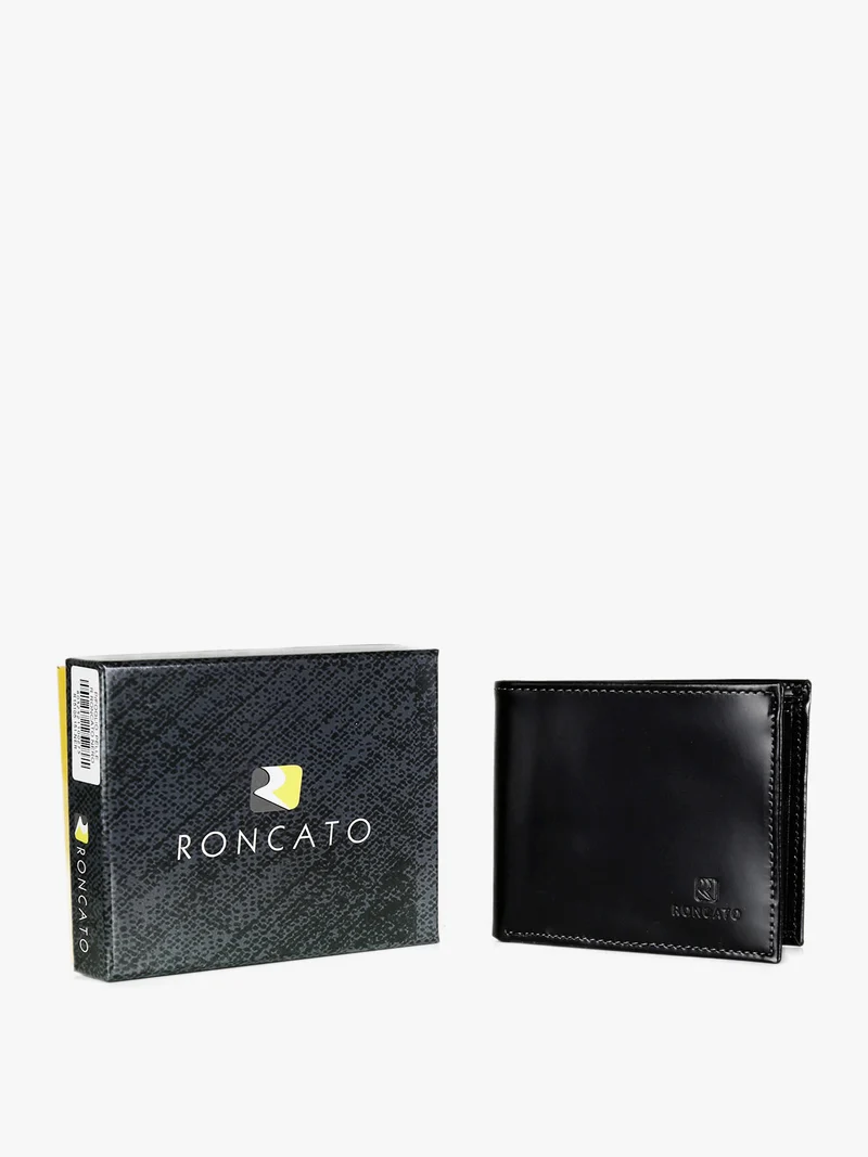 Portafoglio in pelle da uomo - nero